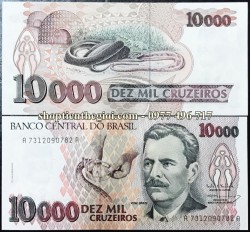 Brazil 10.000 Cruzeiros 1993 UNC