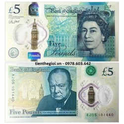 British - Anh 5 pounds 2015 Polymer UNC - SP000153