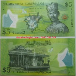 Brunei 5 Ringgit 2011 UNC Polymer