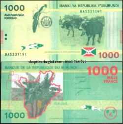 Burundi 1000 Francs 2015 UNC