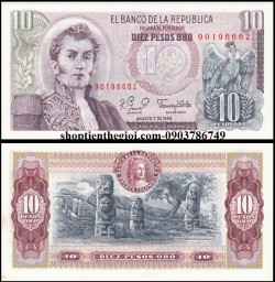 Colombia 10 Pesos 1980 UNC