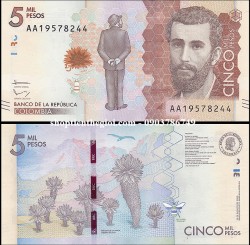 Colombia 5 Mil Pesos 2015 UNC