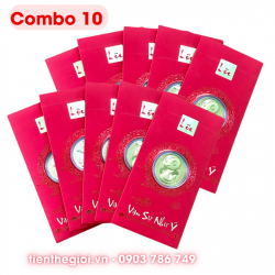 Combo 10 Bao Lì Xì Lộc Con Rắn Mạ Vàng Cute VIP - SP007145