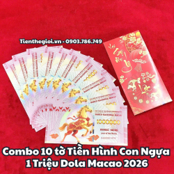 Combo 10 tờ Tiền Hình Con Ngựa 1 Triệu Dola Macao 2026 - SP005943