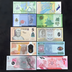 Combo 10 tờ Tiền Thế Giới Polyme - SP006203