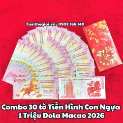 Combo 30 tờ Tiền Hình Con Ngựa 1 Triệu Dola Macao 2026 - SP005945