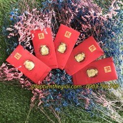 Combo 5 Bao Lì Xì Thần Tài mạ vàng 24k vip - SP000354