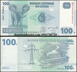 Congo 100 Francs 2007 UNC