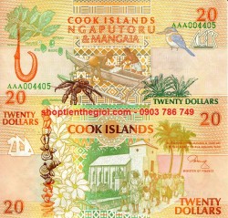 Cook Islands 20 Dollars 1992 UNC - SP006147