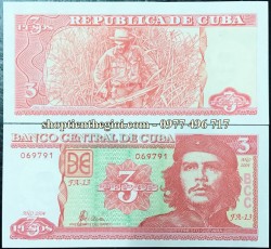 Cuba 3 Pesos 2004 UNC