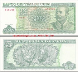 Cuba 5 Pesos 2011 UNC