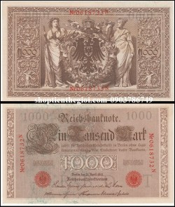 Germany - Đức 1000 Mark 1910 AUNC