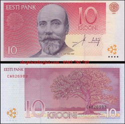 Estonia 10 Krooni 2007 UNC