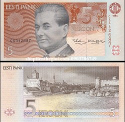 Estonia 5 Krooni 1994 UNC