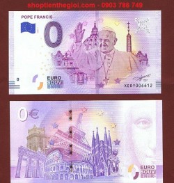 EU 0 Euro 2018 UNC lưu niệm Giáo hoàng Francis - SP006250