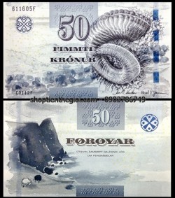 Faeroe Islands 50 kronur 2012 UNC