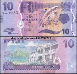 Fiji 10 dollars 2013 UNC