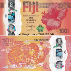 Fiji 100 Cents Kỷ Niệm Năm Con Rồng 2024 polyme - SP007050