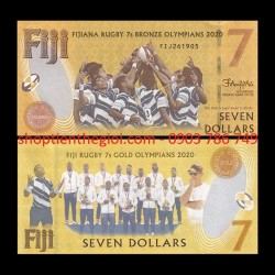 Fiji 7 dollars 2020 UNC Kỷ Niệm Vô Địch Bóng Bầu Dục Olympic - SP006098