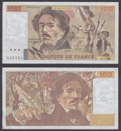 France - Pháp 100 Francs 1980 AU