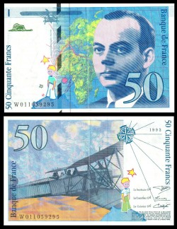 France - Pháp 50 Francs 1994 XF-AU