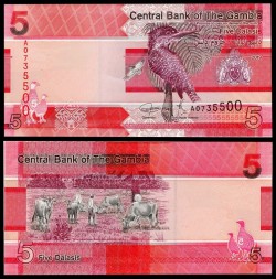 Gambia 5 dalasis 2019 UNC