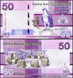 Gambia 50 dalasis 2019 UNC