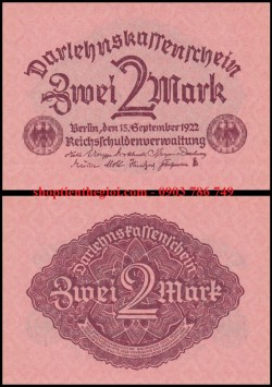 Germany - Đức 2 Mark 1922 UNC