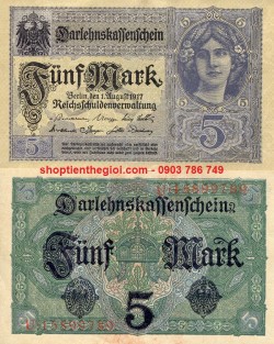 Germany - Đức 5 Mark 1917 VG Cũ - SP006127