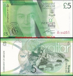 Gibraltar 5 pound 2011 UNC