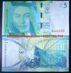 Gibraltar 5 pound 2021 UNC (tờ) - SP006071