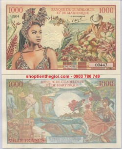 Guadeloupe Martinique 1000 Franc UNC Polymer Fantacy - SP006248