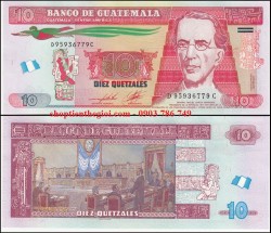 Guatemala 10 Quetzales 2008 UNC Polymer