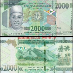 Guinee 2000 franc 2018 - 2022 UNC - SP000105