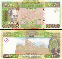 Guinea 500 franc 2012 UNC