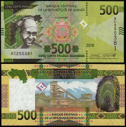 Guinea 500 franc 2018 UNC