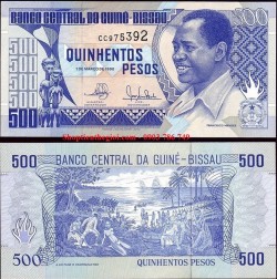 Guinea Bissau 500 pesos 1990 UNC