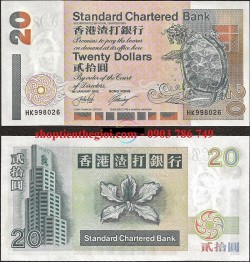 Hong Kong 20 Dollar 1993 - 2002 UNC