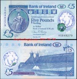 North Ireland - Bắc Ireland 5 Pound 2017 UNC polyme -  SP000089