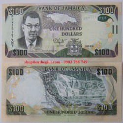 Jamaica 100 Dollars 2016 UNC