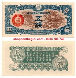 Japan - Nhật 5 Sen 1940 UNC Quân Đội Nhật - SP006103