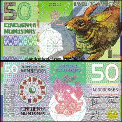 Kamberra 50 numismas 2011 UNC Thỏ