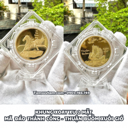 Khung Xoay Xu Hình Con Ngựa Mã Đáo Thuận Buồm - SP008265