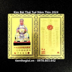 Kim Bài Thái Tuế Năm Thìn 2024 - Bằng Đồng - SP007111