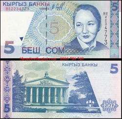 Kyrgyzstan 5 som 1997 UNC