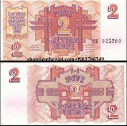 Latvia 2 Rubli 1992 UNC