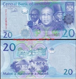 Lesotho 20 Maloti 2013 UNC