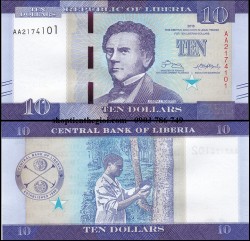 Liberia 10 Dollars UNC 2016