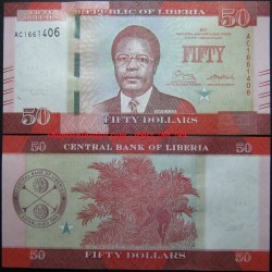 Liberia 50 Dollars UNC 2017