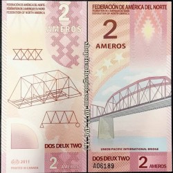 Liên đoàn Bắc Mỹ 2 Ameros 2011 UNC Polymer